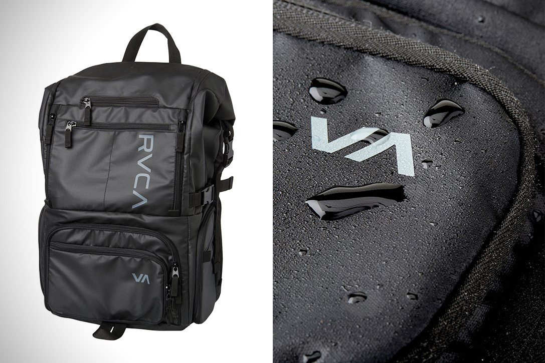 rvca waterproof backpack