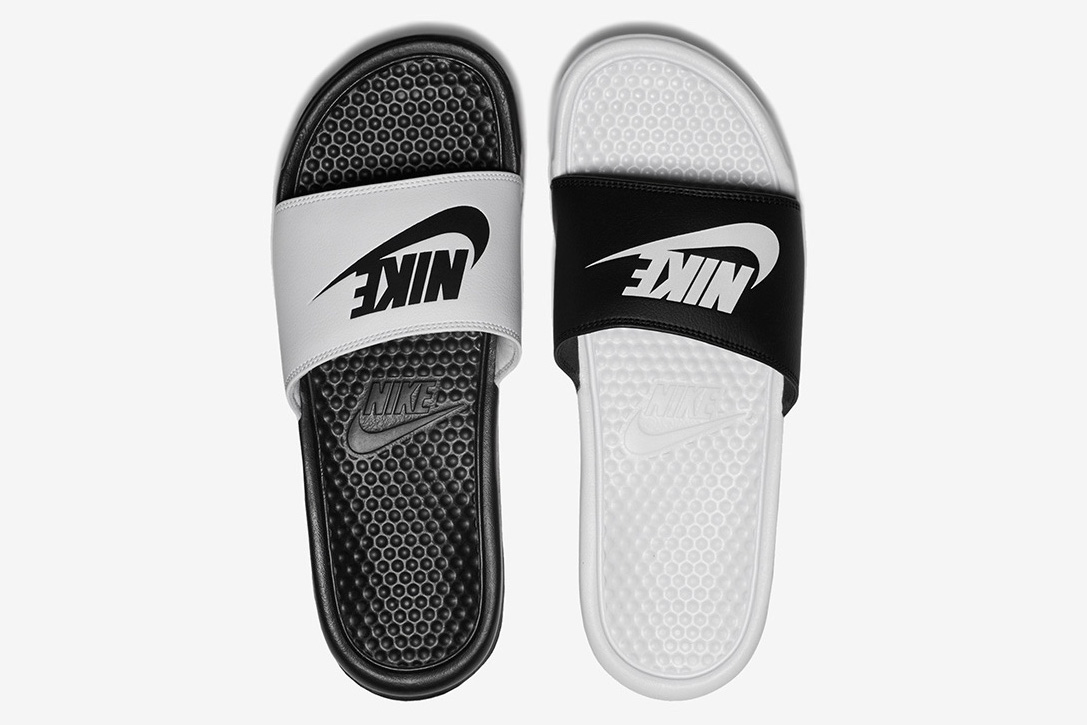 adidas adilette vs nike benassi