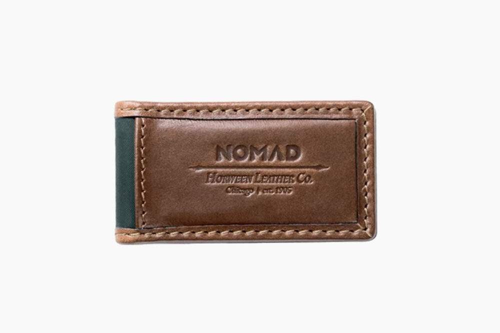 Nomad Horween Leather Money Clip