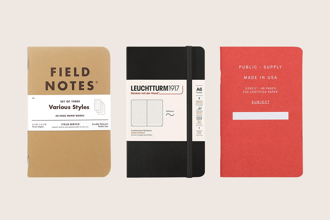 Huckberry x Draplin for Field Notes 3-Pack | Field Notes | Audio and Tech | 3 Pack | Everyday Carry | One Size