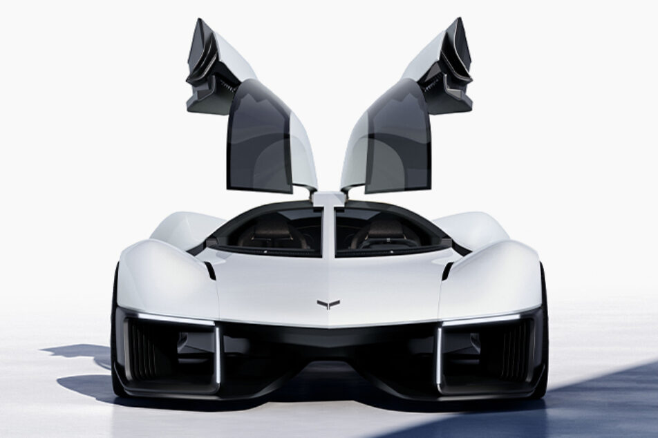 GM's UK Design Studio Reimagines the Corvette C9 as a Gullwing-Doored ...