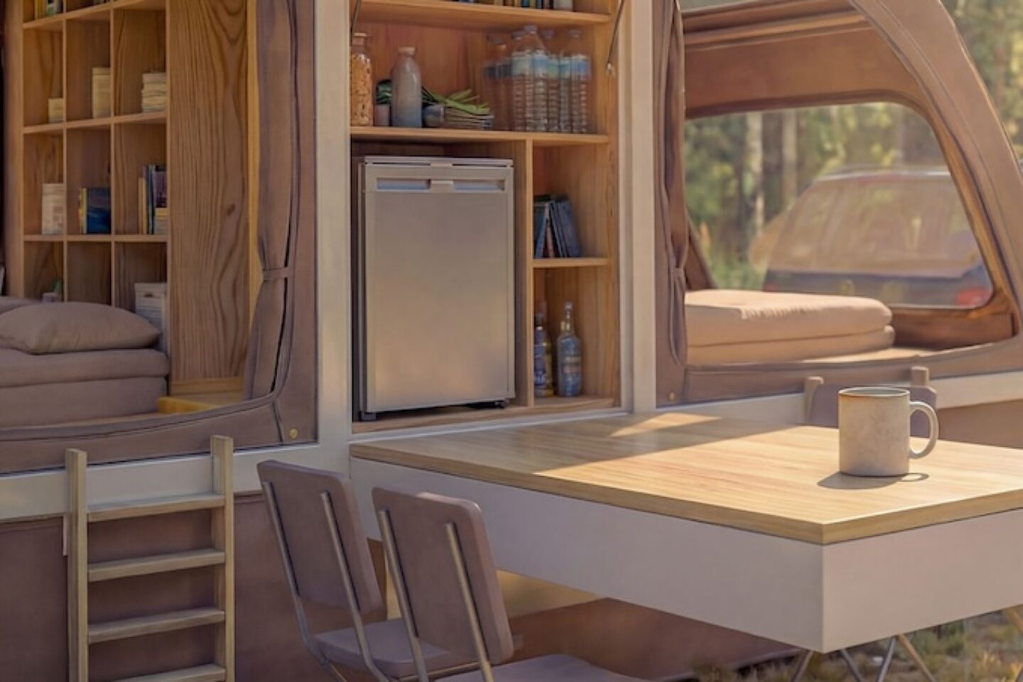 Wingcube's Camper Unfolds Into a Two-Bedroom Tent Trailer | HiConsumption